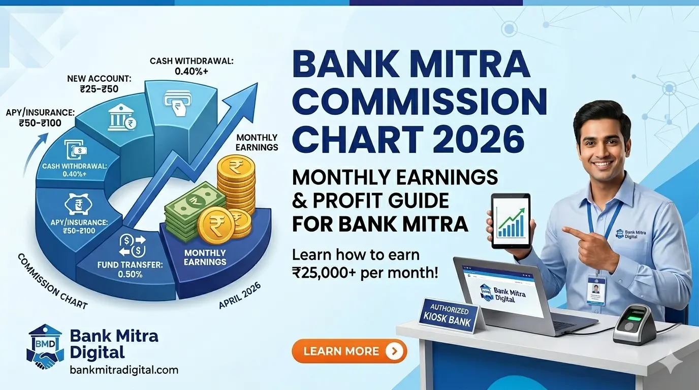 SBI CSP Commission Chart 2026: Monthly Earnings & Profit Guide for Bank Mitra