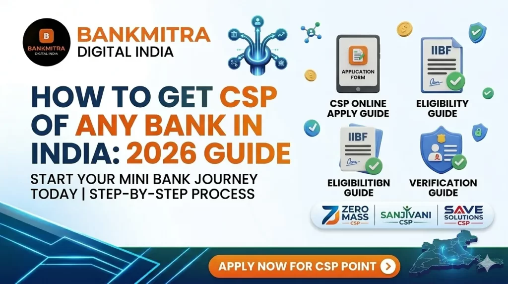 How to Get CSP of Any Bank in India Mini Bank Open Process 2026