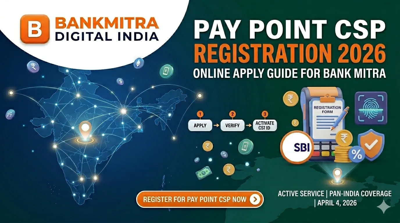 Pay Point CSP Registration 2026 Process for Bank Mitra